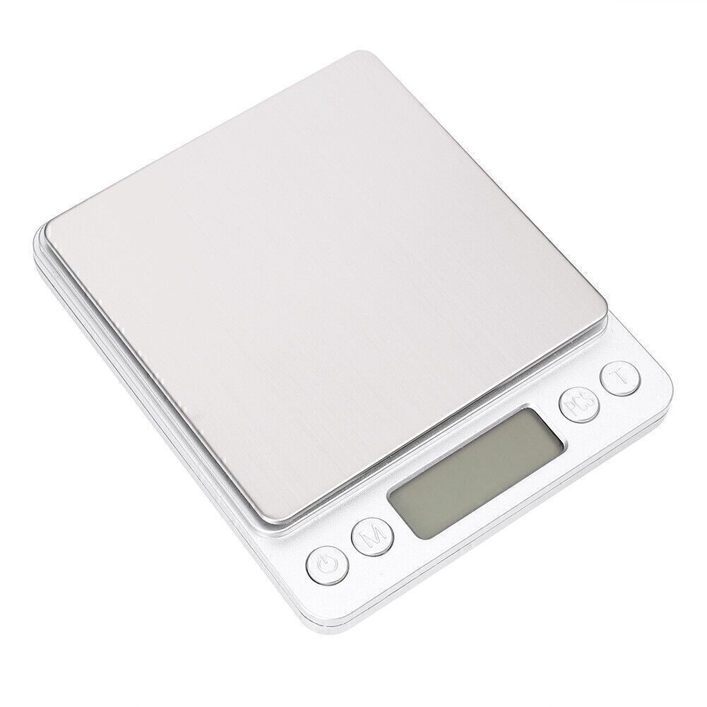 Electronic Balance Digital Pocket Scale Jewelry Weight w/ 2pc tray3000g x 0.01g