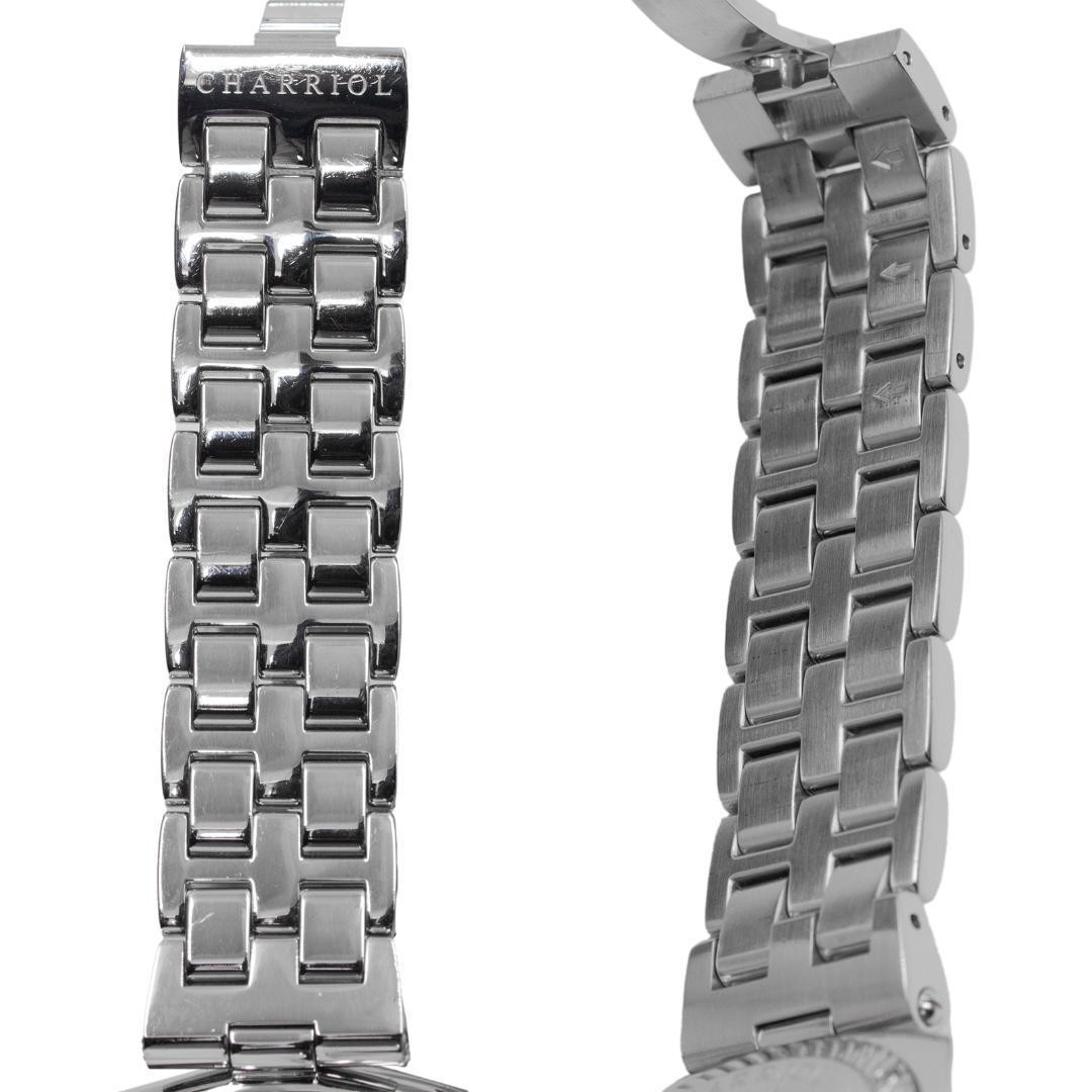 Chariol Men’s Watch Limited to 300 White Shell Dial Diamond C Logo