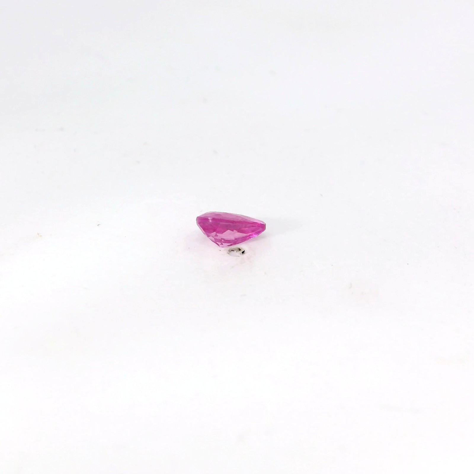 0.52ct Loose Pear Heat Treated Dark Pink Topaz Gemstone 6 x 4 mm