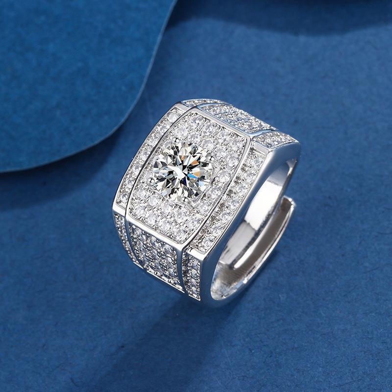 New Ring for Men Adjustable Open Band Statement