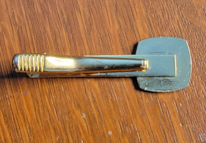 President of Republic of South Korea Seal Gold Tone Enamel Phoenix Tie Bar Clip