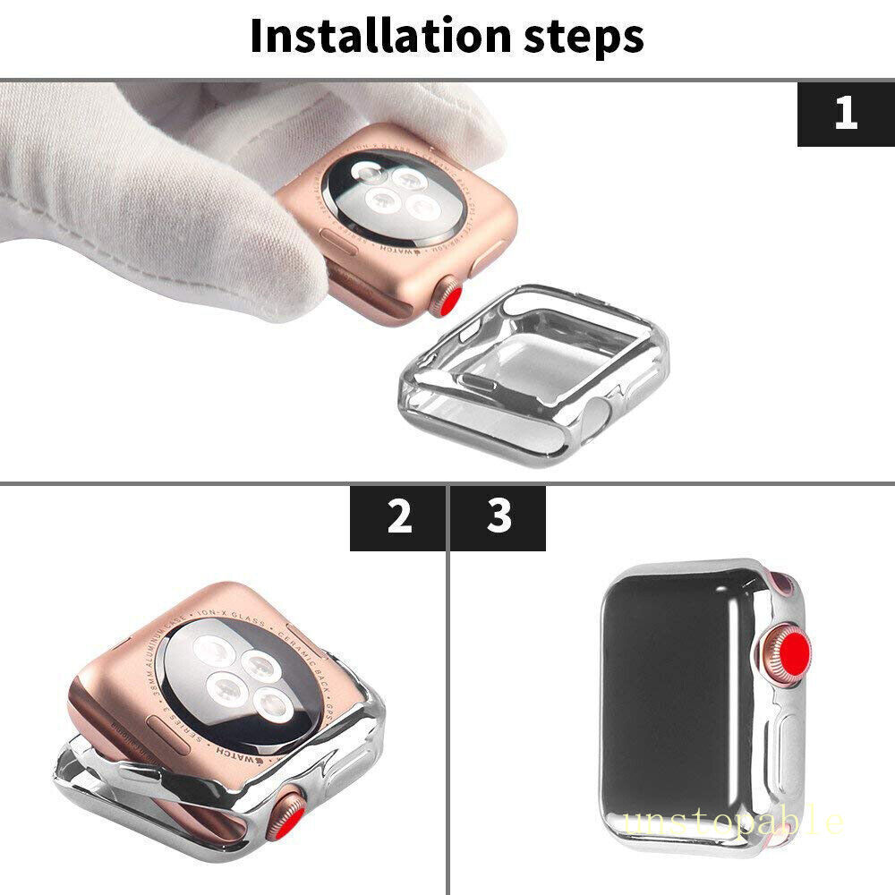 For Apple Watch Series 9 8 7 6 5 4 3 SE 40 49 45mm Metal iWatch Strap Band Case