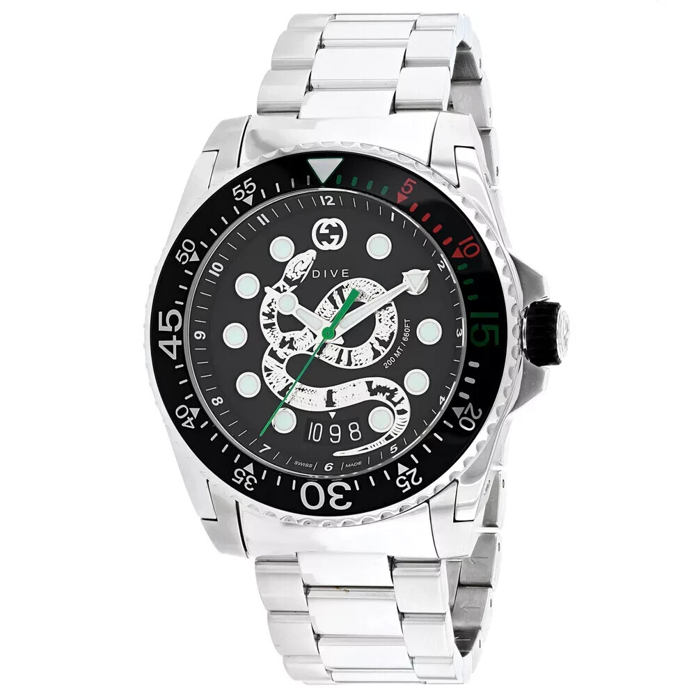 GUCCI YA136218 Dive Black Dial Men’s Watch