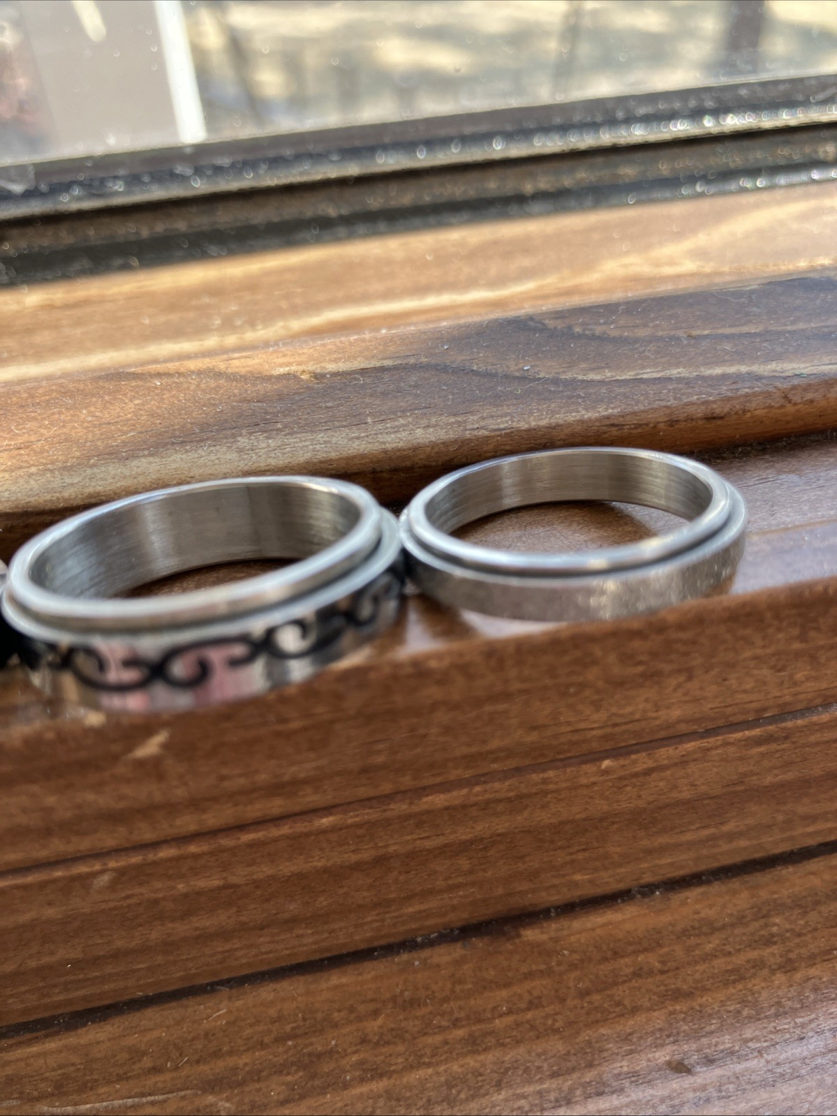 Anxiety Fidget Spinner Ring in Stainless Steel Lot Of 8!!
