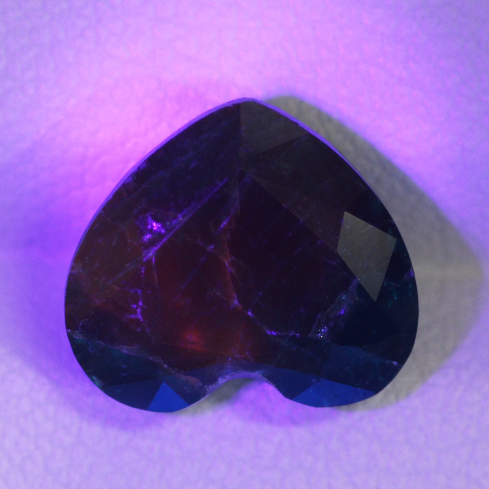 5.05Ct Excellent Perfect Heart 11.9×10.6 MM 100%Natural Blue Green Germany HAUYN
