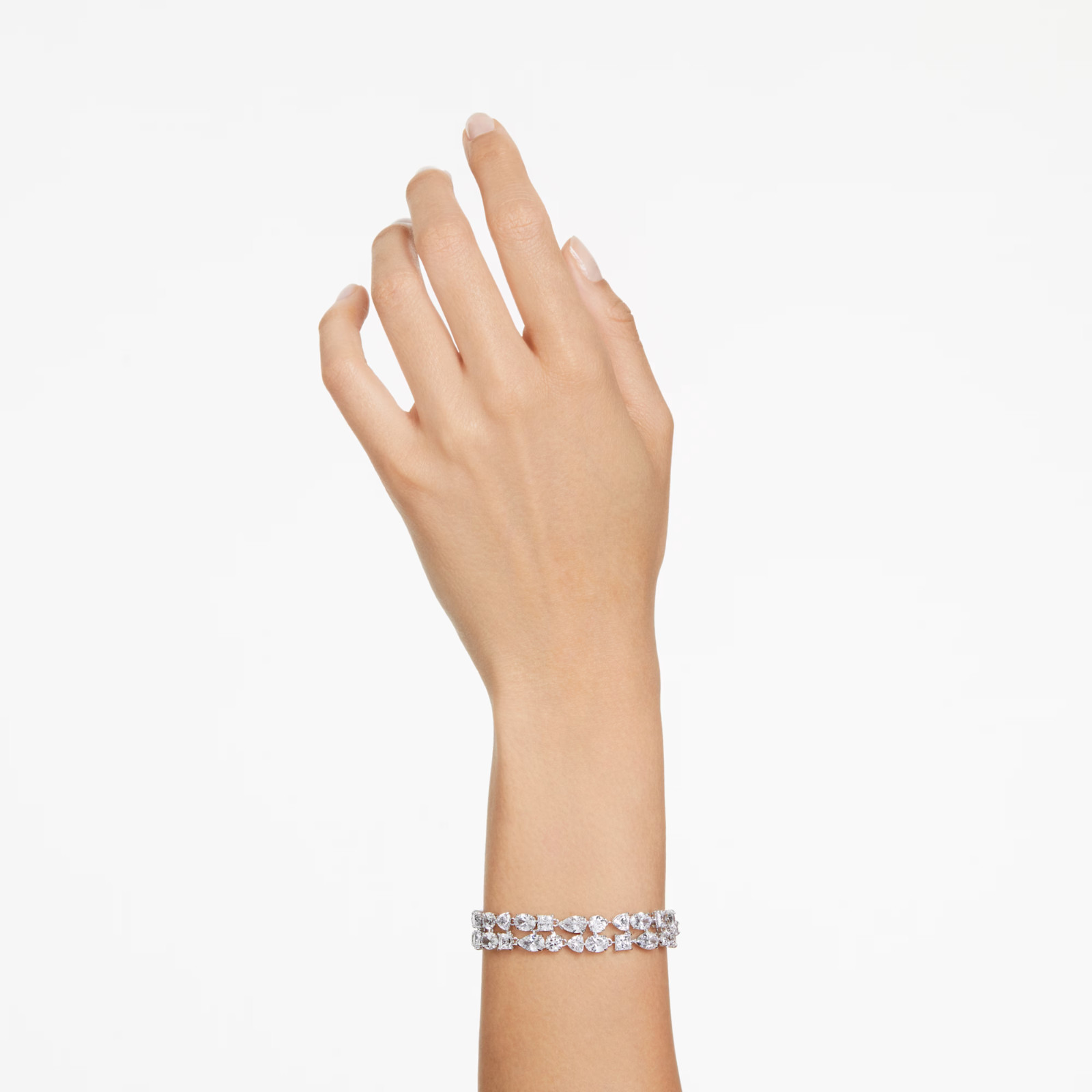 Swarovski Mesmera Bracelet White Mixed Cuts Rhodium Plated 5669927 – Brand New