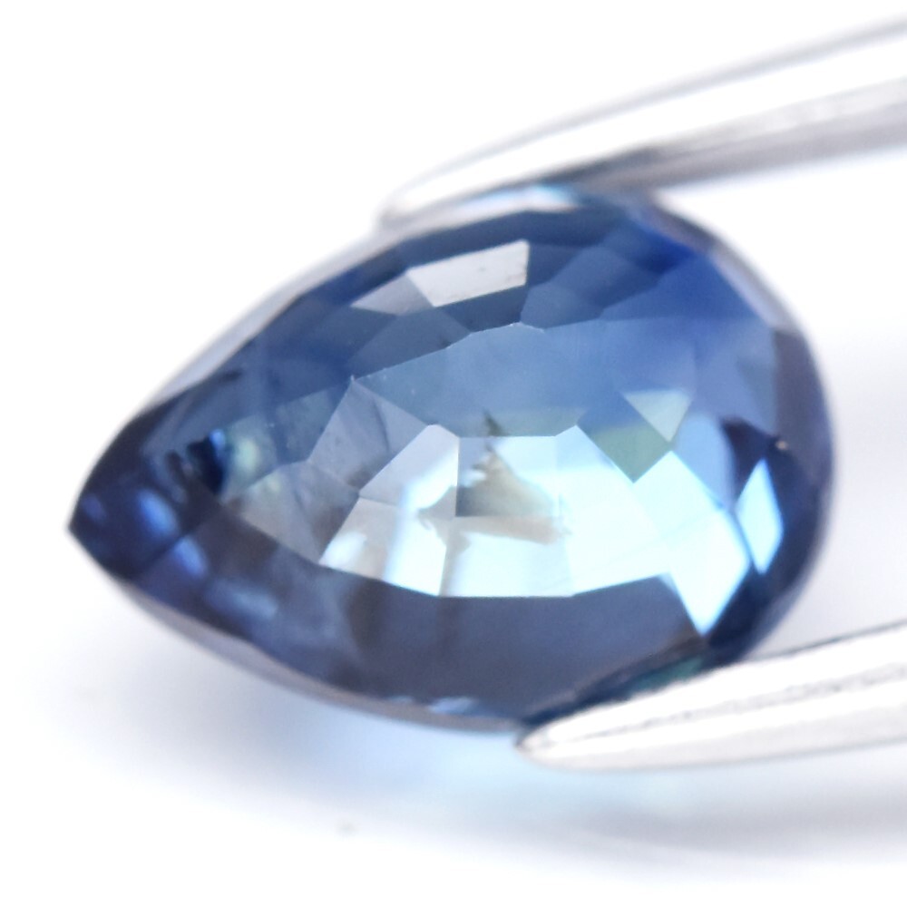 💎 1.14ct 6.8x5mm Pear Blue Sapphire – Unheated, Mozambique Gem