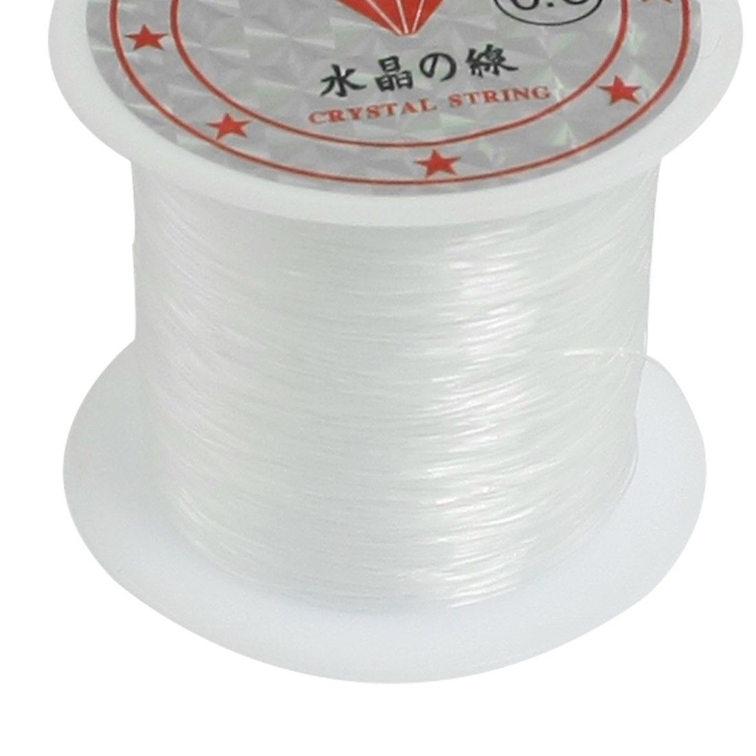 41Lbs Capacity 0.5mm Diameter Clear Nylon Fishing Line Cord Spool