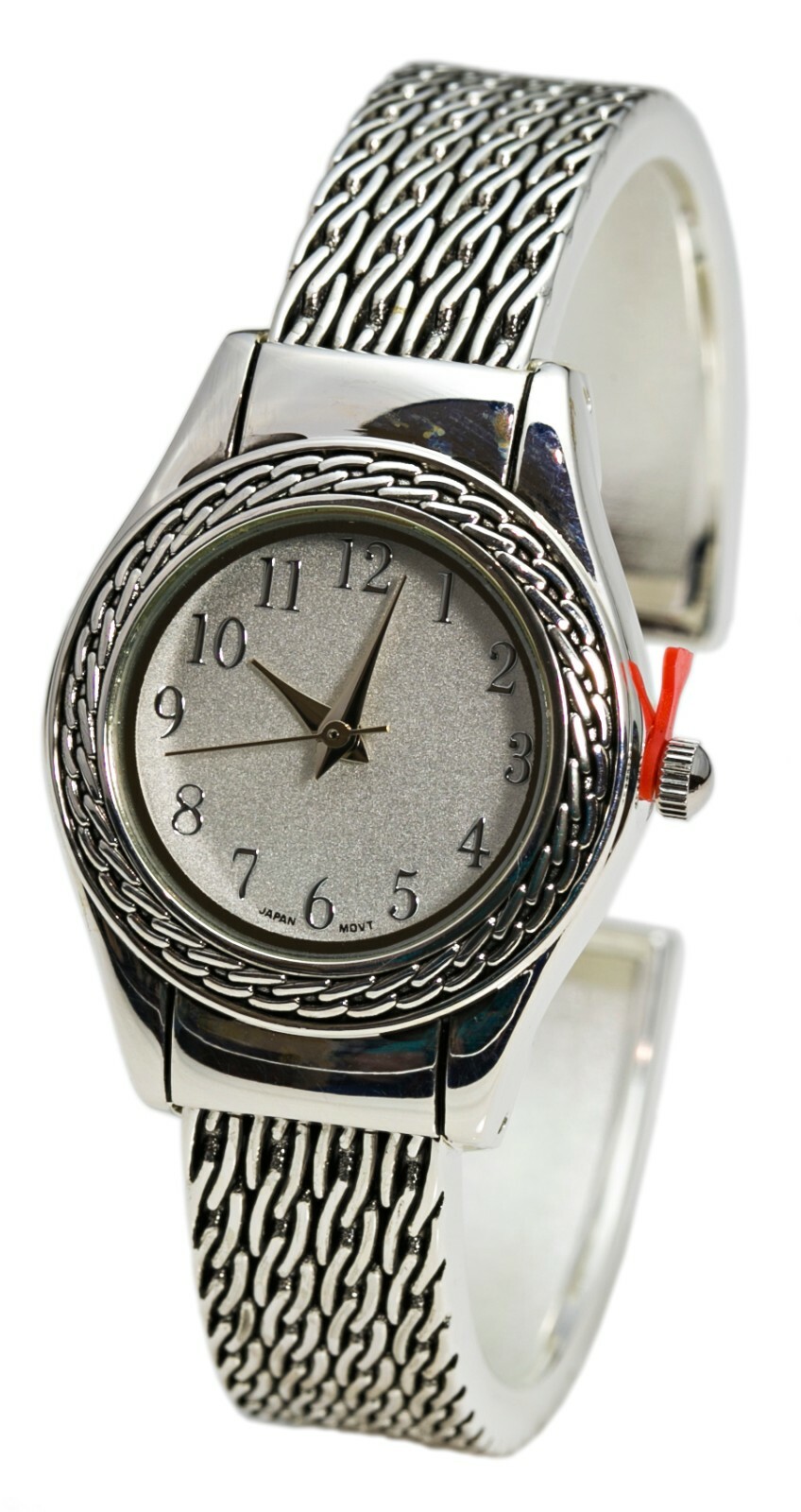 Blekon Collections Japanese Quartz Women’s 27mm Case Metal Concho Bangle Watch