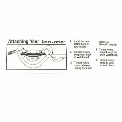16-20mm Tec One Nylon Sport Wrap Hook&Loop Mens Band – Olive Navy Khaki or Black