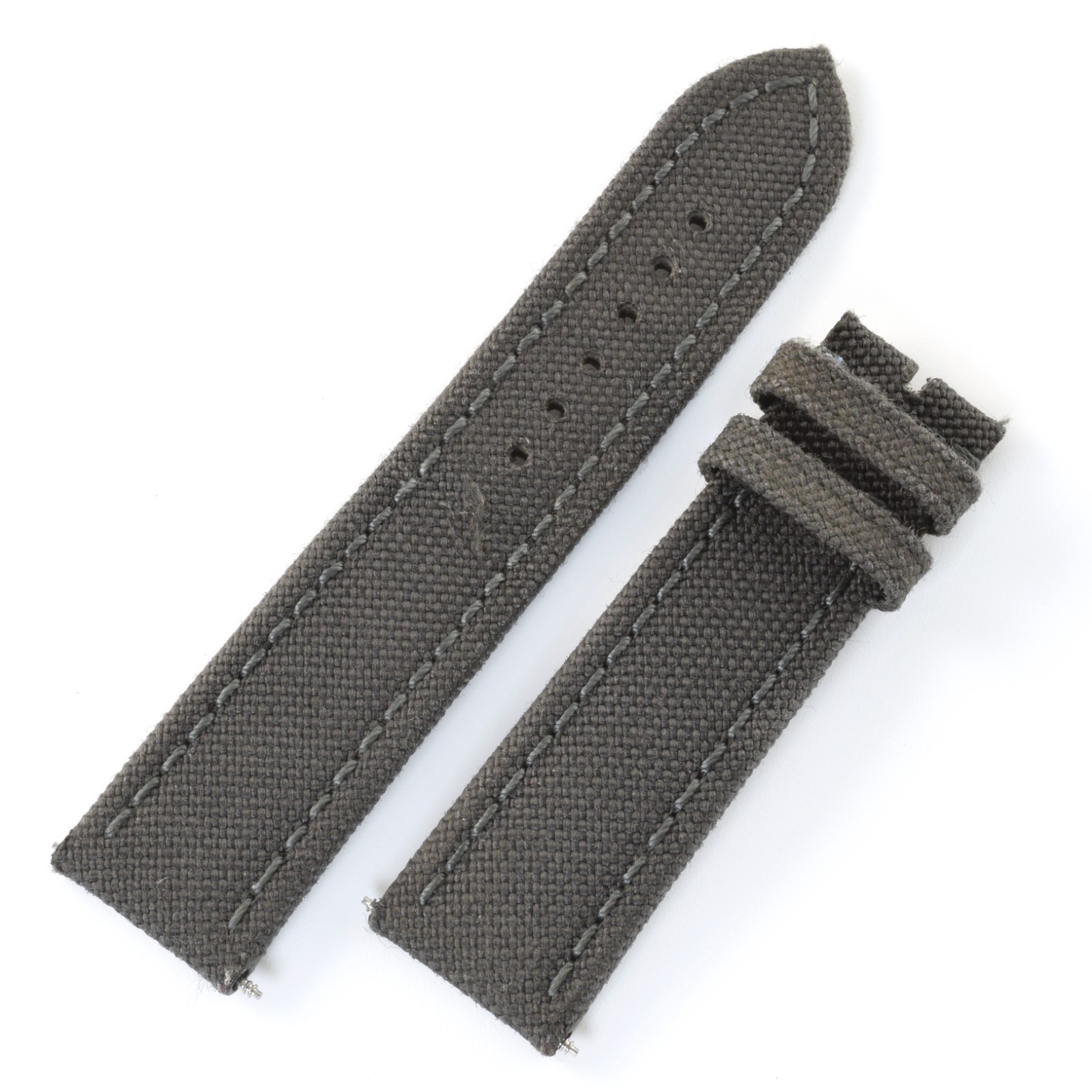 Breitling Anthracite Dark Grey 109W Nylon Gents 22mm to 20mm Wide Watch Strap