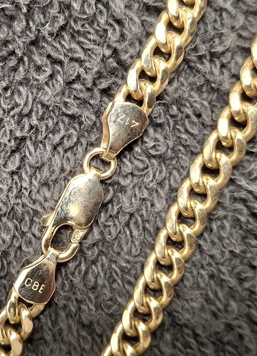 10k Gold Cuban Link (Hollow) Necklace (22in – 4mm – 10gram)