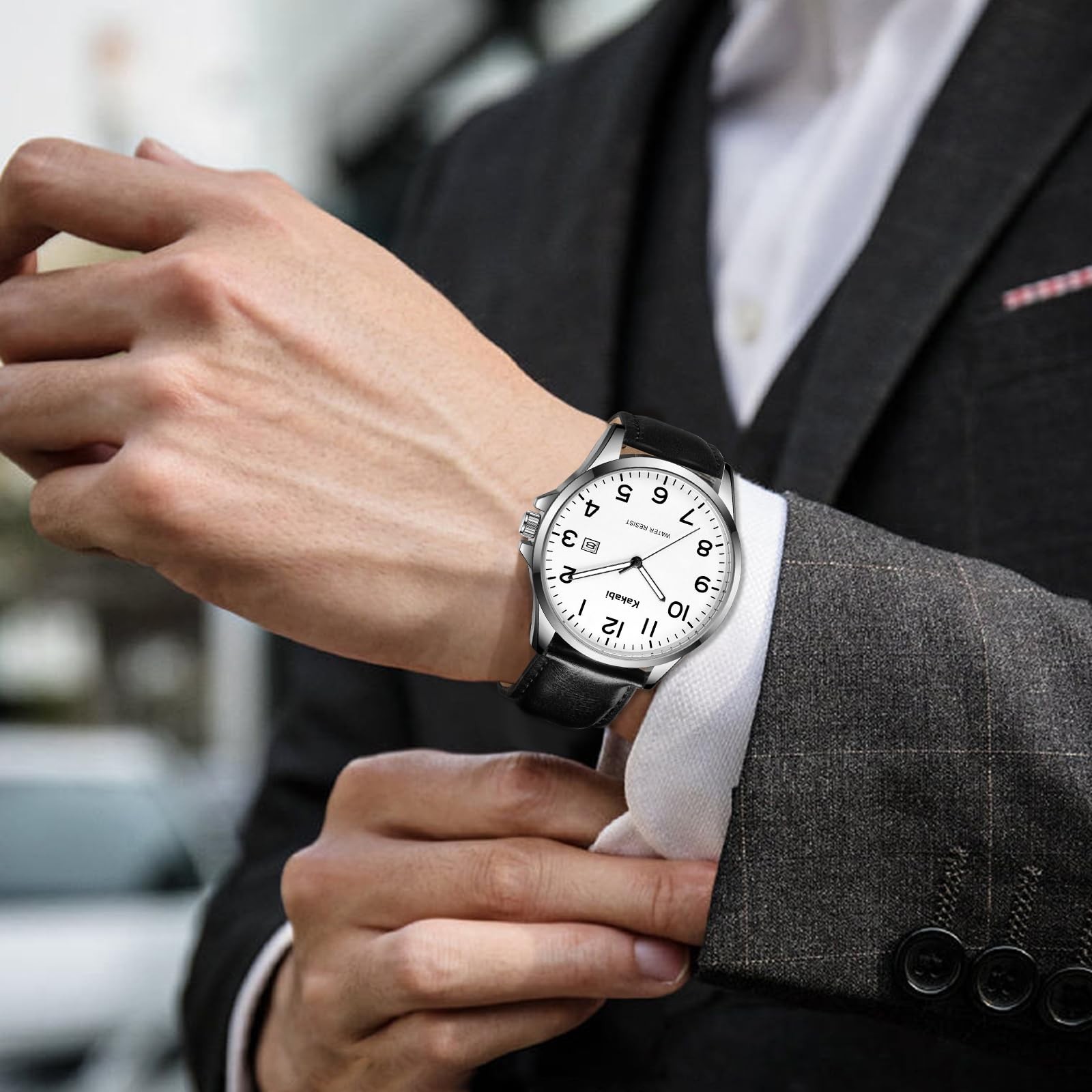 Kakabi Watch for Men, Fashion Minimalist Wrist Watch Waterproof Quartz Analog…