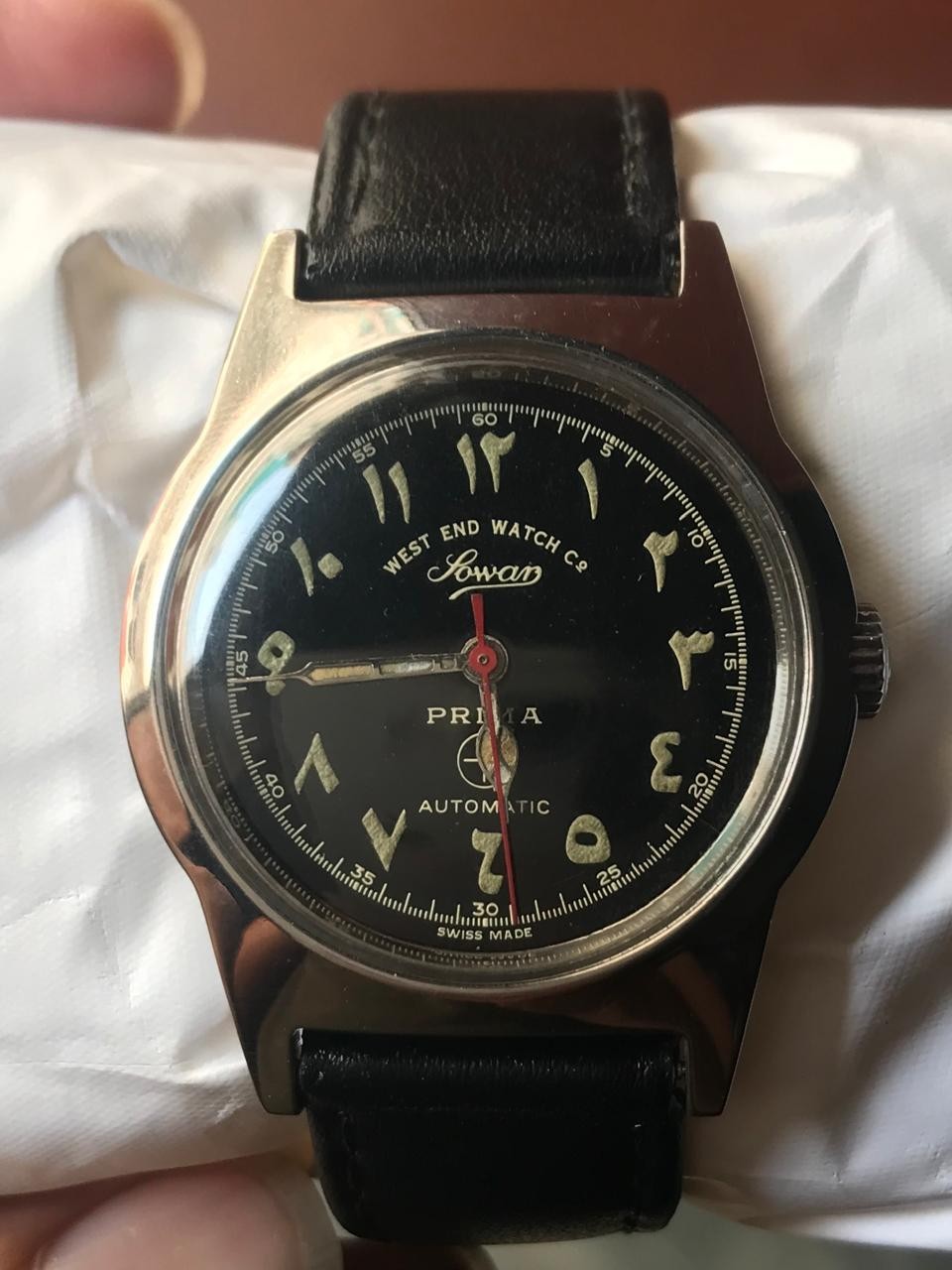 WEST END WATCH CO. SOWAR PRIMA AUTOMATIC K.4289 SWISS MEN’S FULL WORKING VINTAGE