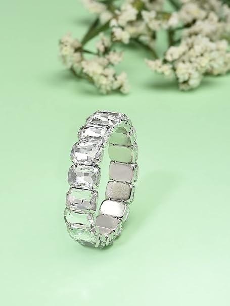 Modern Indian Bracelet Gold Tone Crystal Adjustable Fashion Jewelry Gift