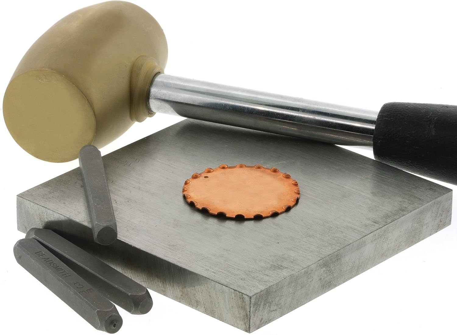Jewelry Bench Block 4×4 Inches Tool Steel Flat Anvil for Protecting Work Surface
