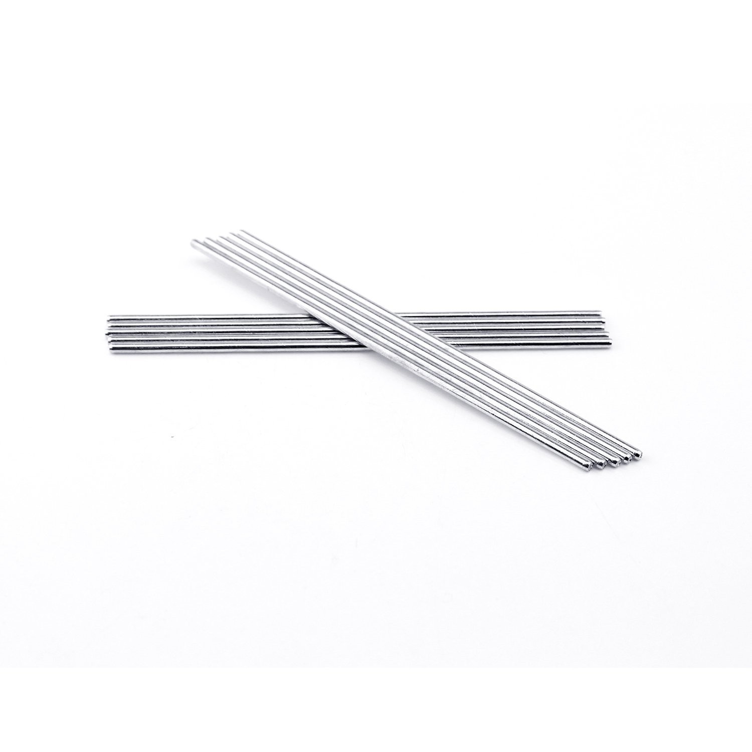 2mm x 100mm Model Straight Metal Round Shaft Rods, 10 Pieces 2mm x 100mm
