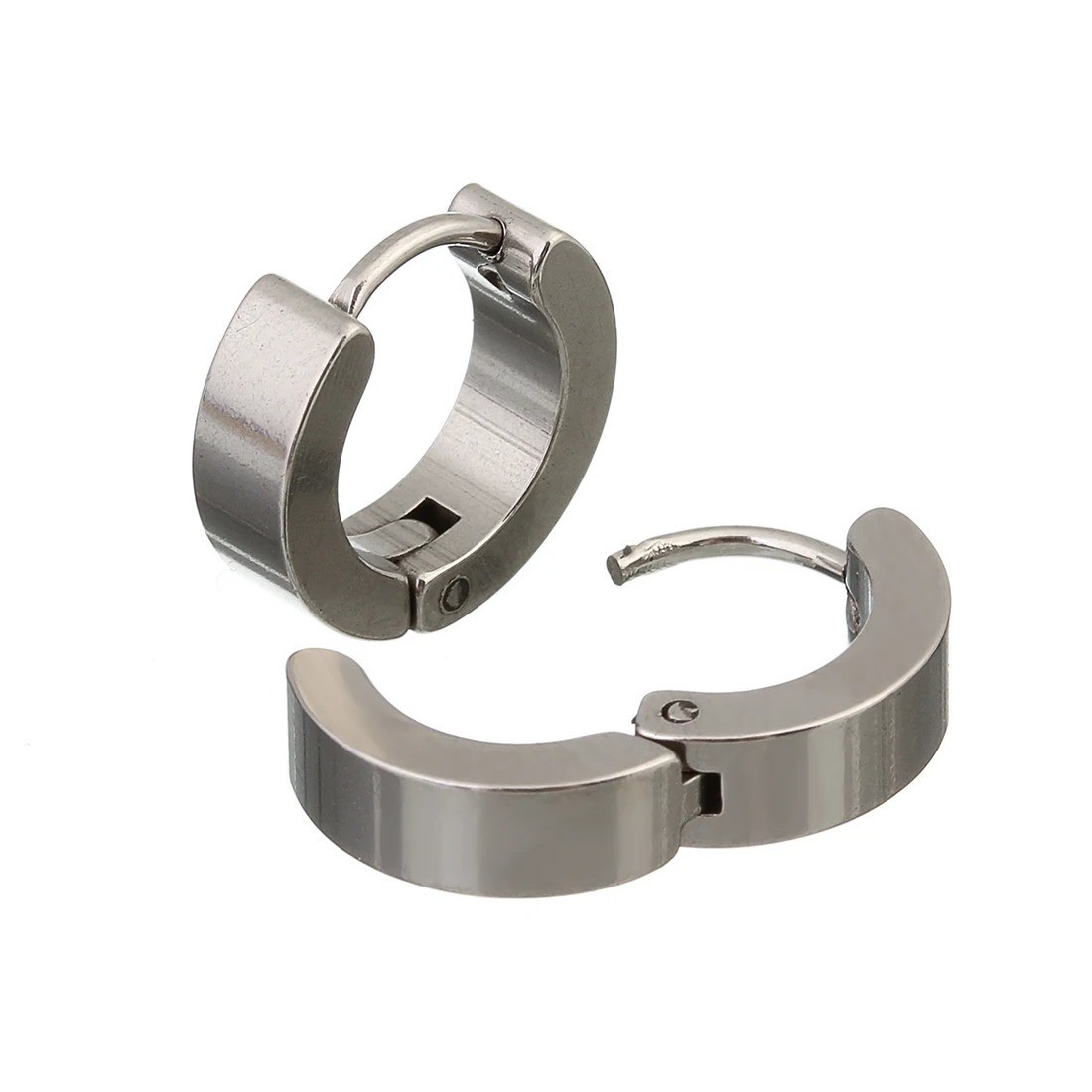 1 Pair Men Women Stainless Steel Hoop Earrings Small Hoop Huggie Ear Piercings