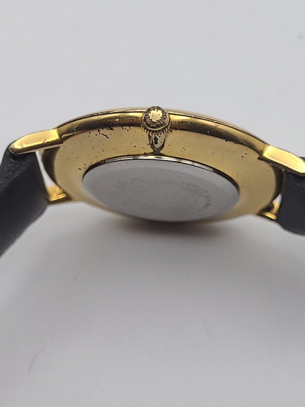 Jacques Edho 18K Gold Plated Unisex Watch Black Dial Working