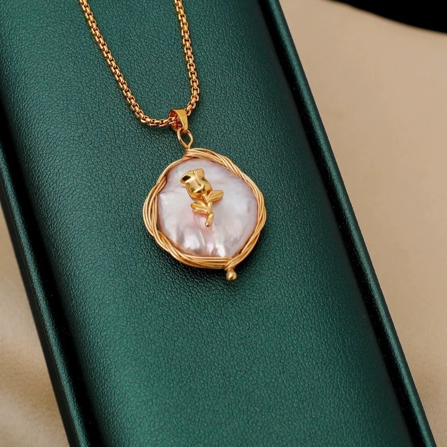 Necklace Monet oil painting series-C