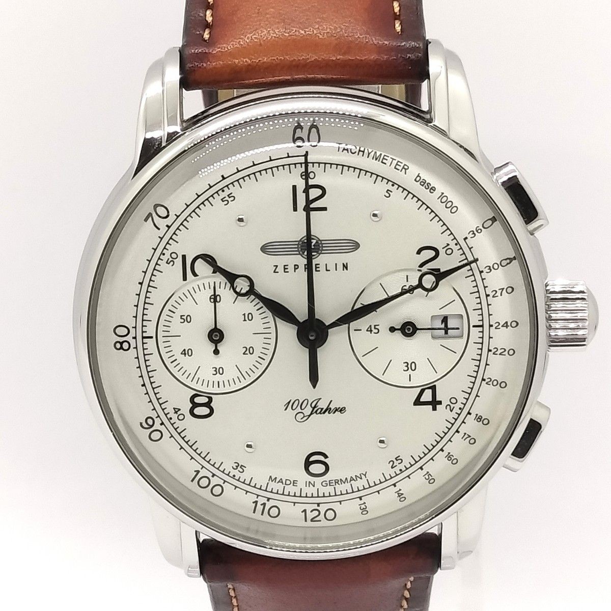 [Used] ZEPPELIN 100 Jahre 8676-1 Chronograph Men’s Quartz w/Box – From JAPAN