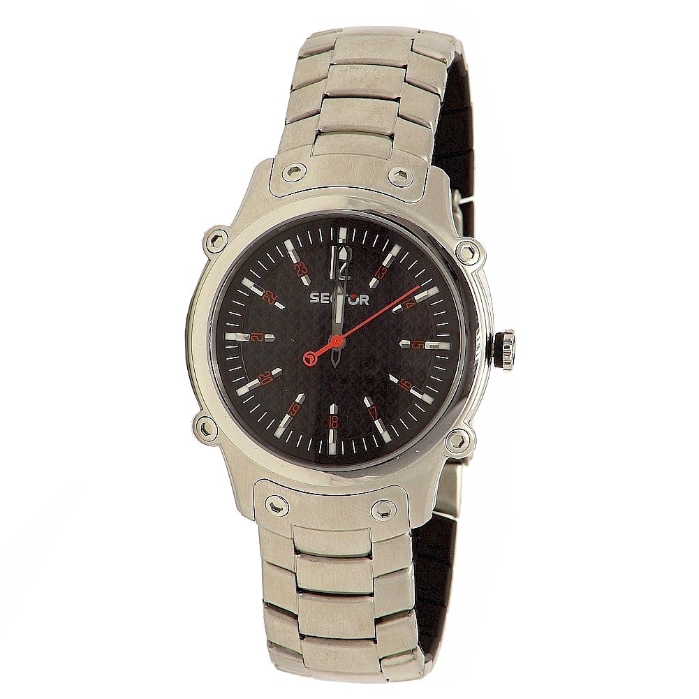 Sector Men’s Slim 400 3H 3253404025 Gunmetal Stainless Steel Analog Watch