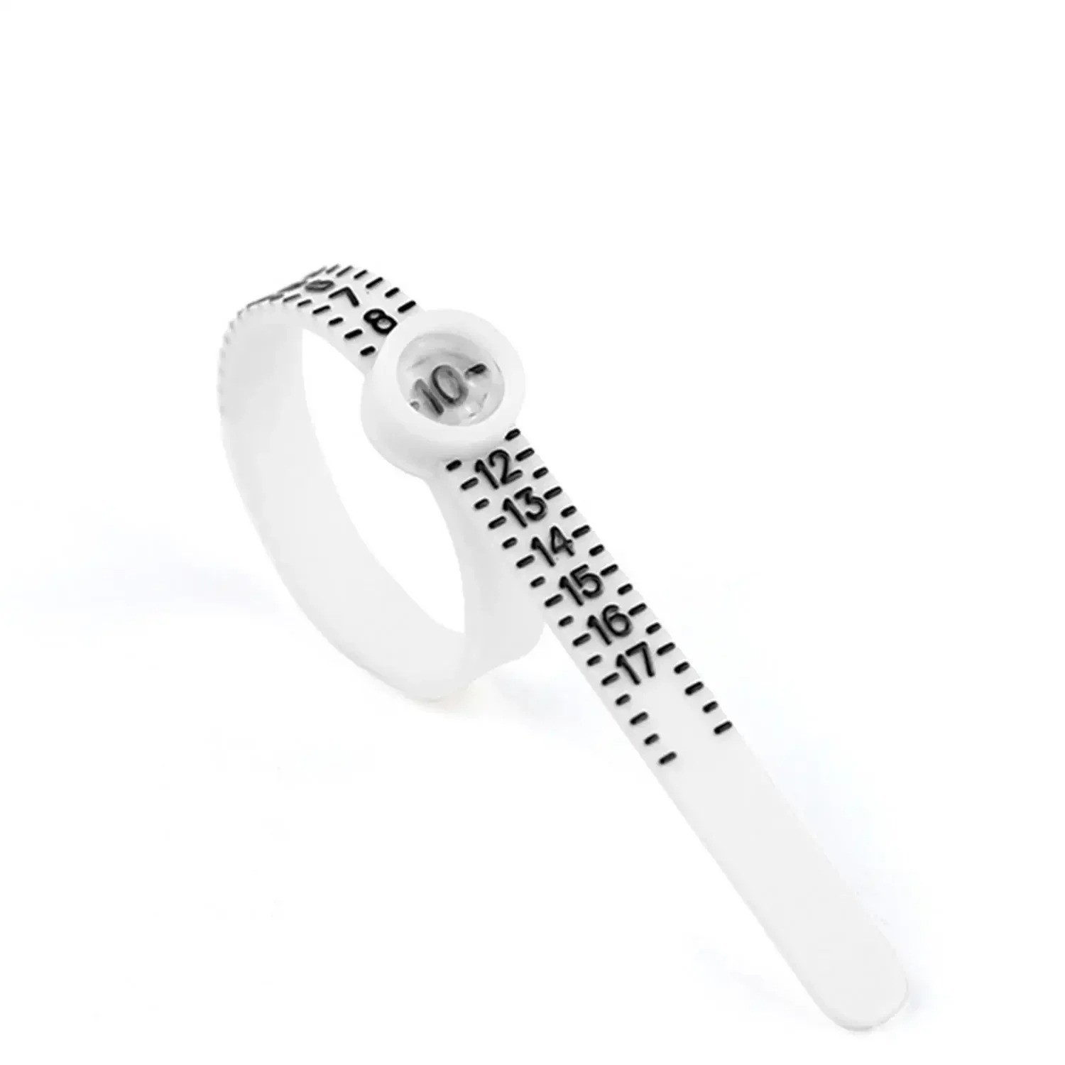 Ring Sizer Tool with Magnifier – UK Finger Size Measuring Ruler for Jew