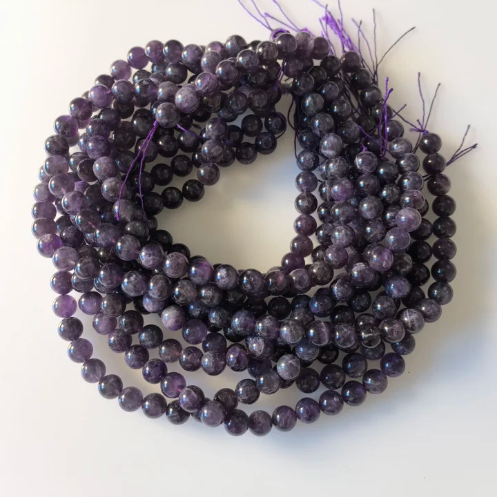 10 Strand Natural Amethyst Stone Round Spacer Loose Beads 10mm Jewelry SWC0