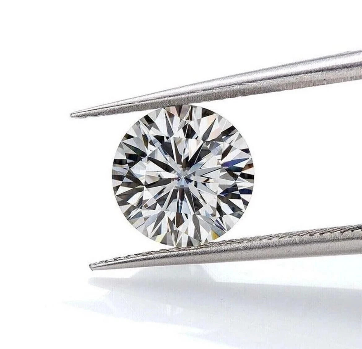 13.5mm Round cut D color Lab grown Diamond VVS1 Clarity GIE Certified Gemstone