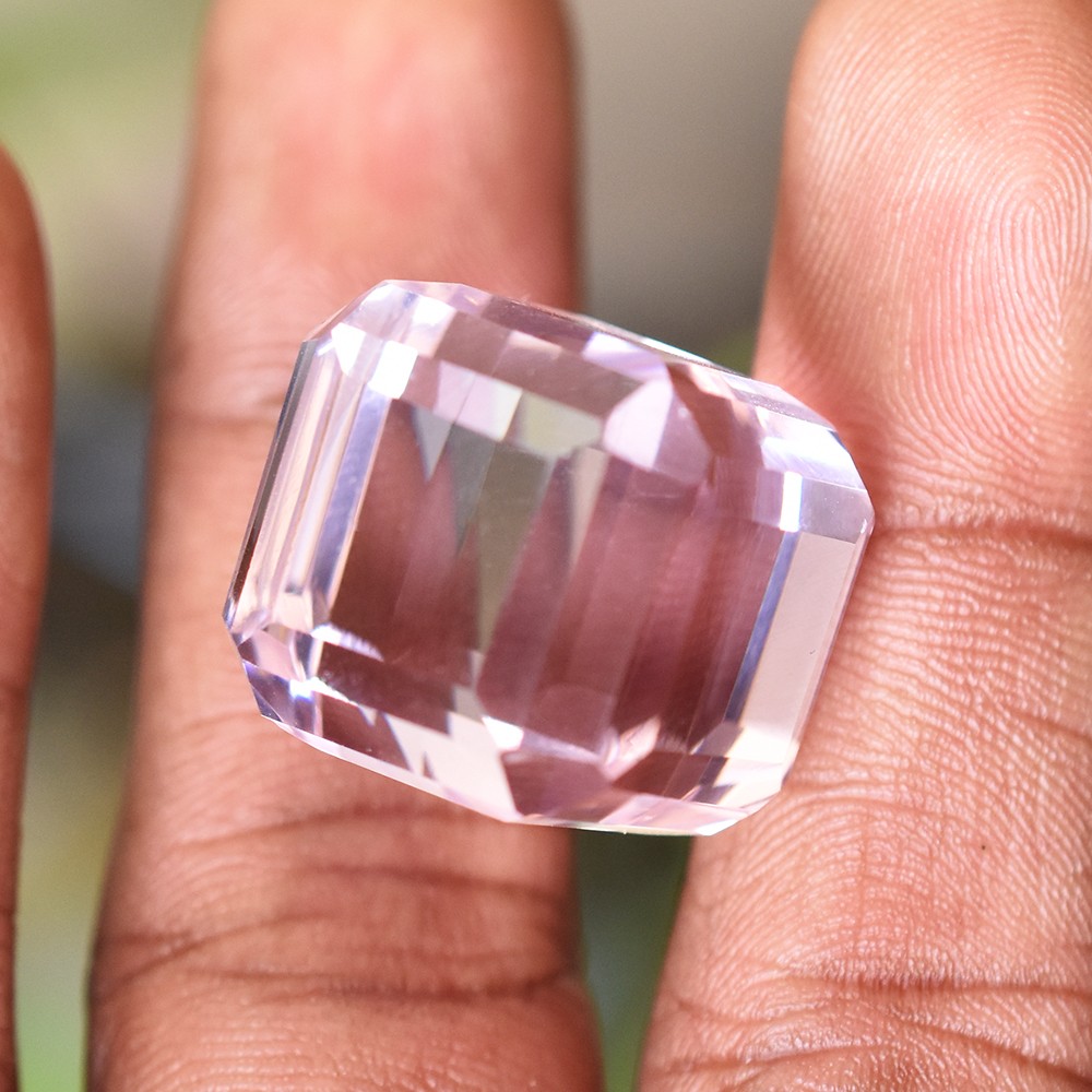 AA+ Quality 67 Ct RARE Cube Shape NATURAL Pink Topaz CERTIFIED Loose Gemstone