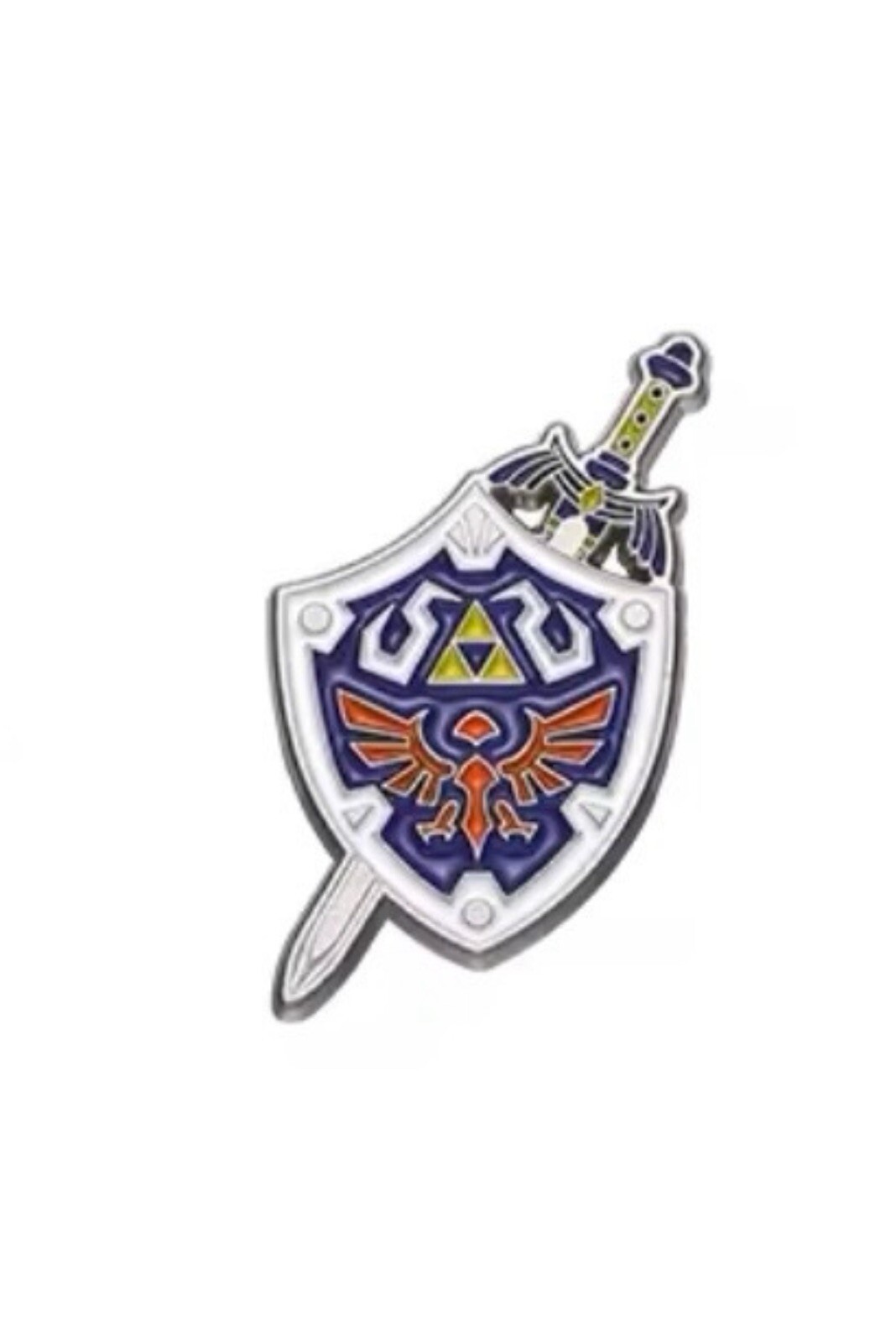 Zelda Style Pin Set 6pk Rubber Back Brooch Zelda Master Sword Pin Majoras Mask