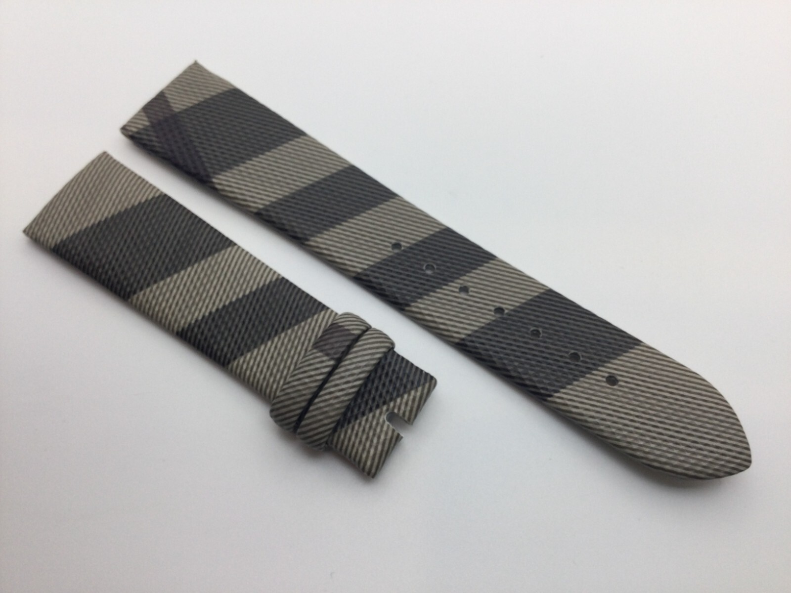 TOP QUALITY 12 14 16 18 20 22MM CHECK PRINTED LEATHER STRAPS FOR BURBERRY WATCH
