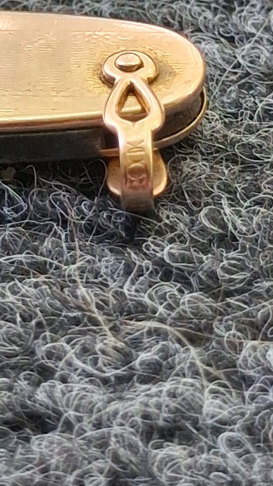 Vintage 10K Gold Watch Fob 2 Blade Pocket Knife with Pipe Cleaning Tool