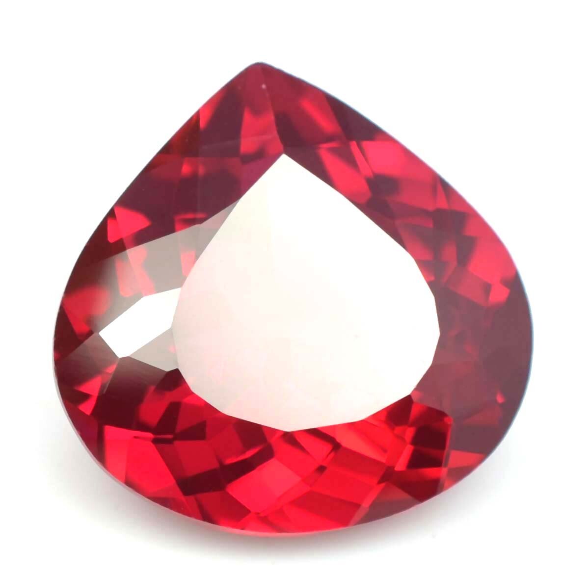 14.85 Ct Natural Flawless Mozambique Blood Red Ruby Heart Cut Loose Gemstone