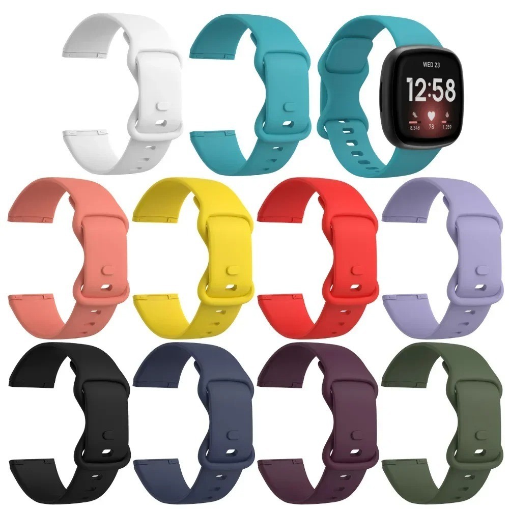 For Fitbit Versa 3 4 Sense Silicone Strap Wristband Replacement Watch Band Sport