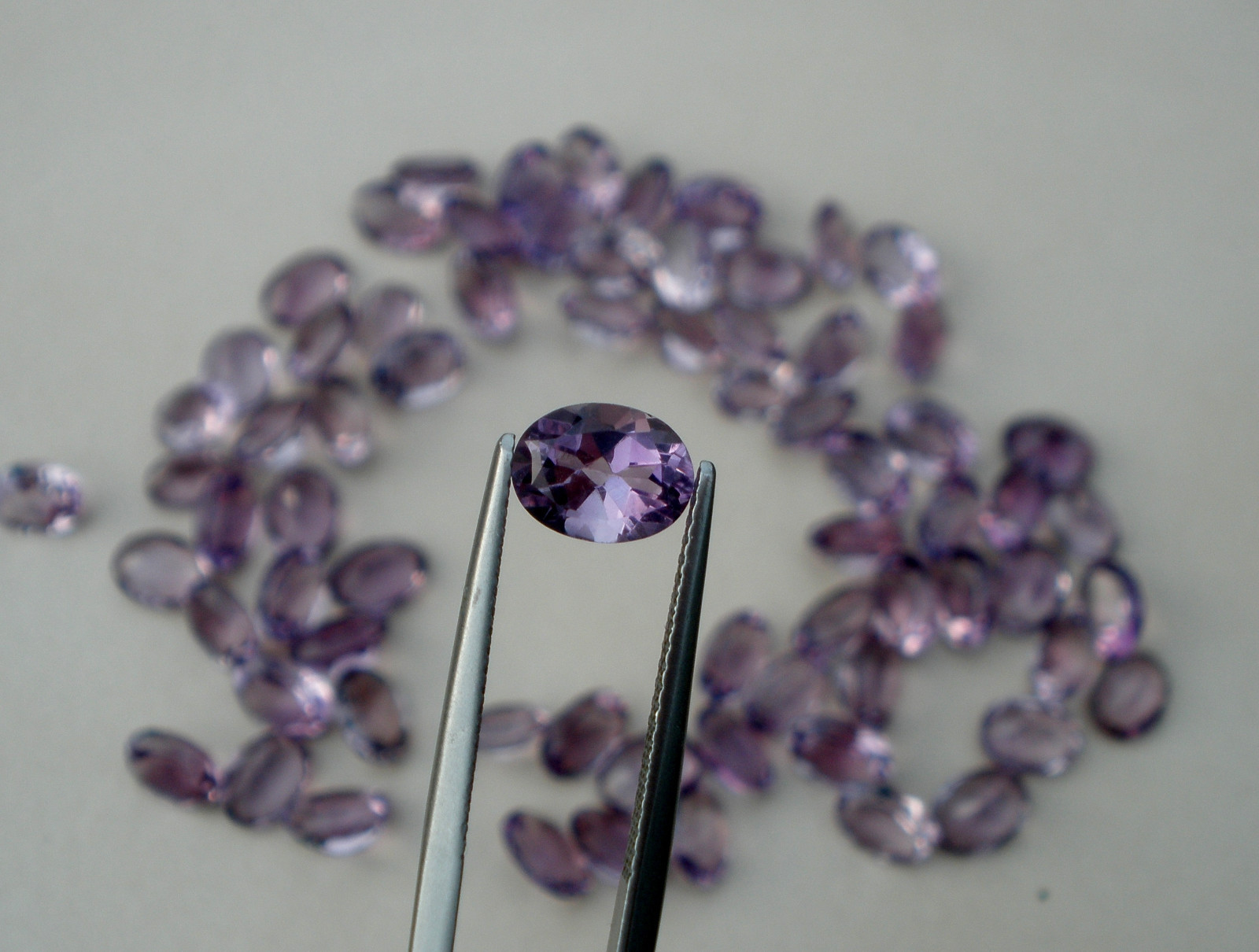 Amethyst Oval Loose Faceted Natural Gem 8x6mm