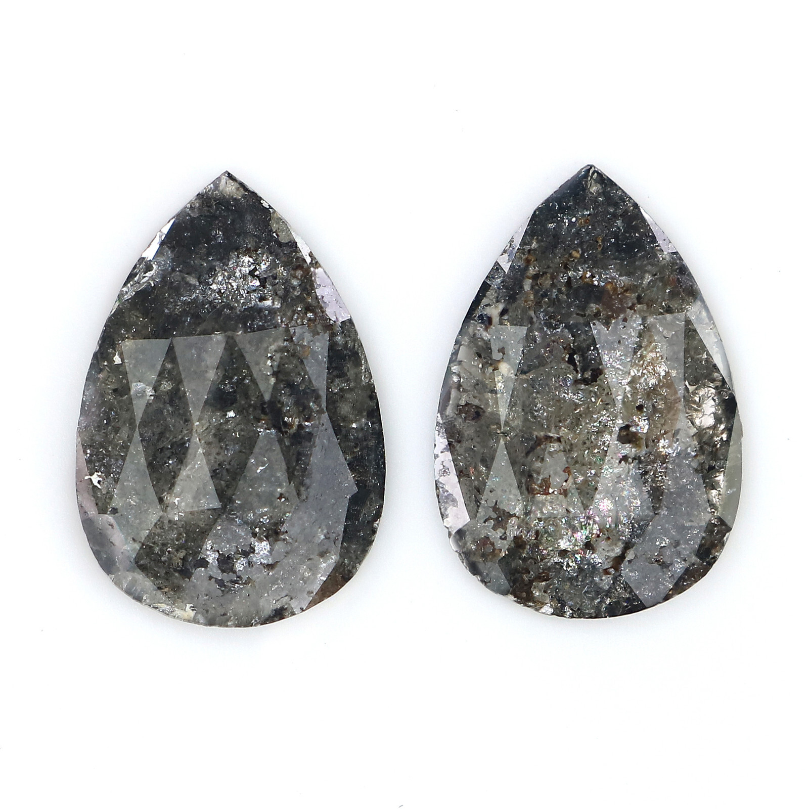 3.15 Ct Natural Loose Pear Shape Diamond 13.55 MM Salt And Pepper Diamond LQ3148