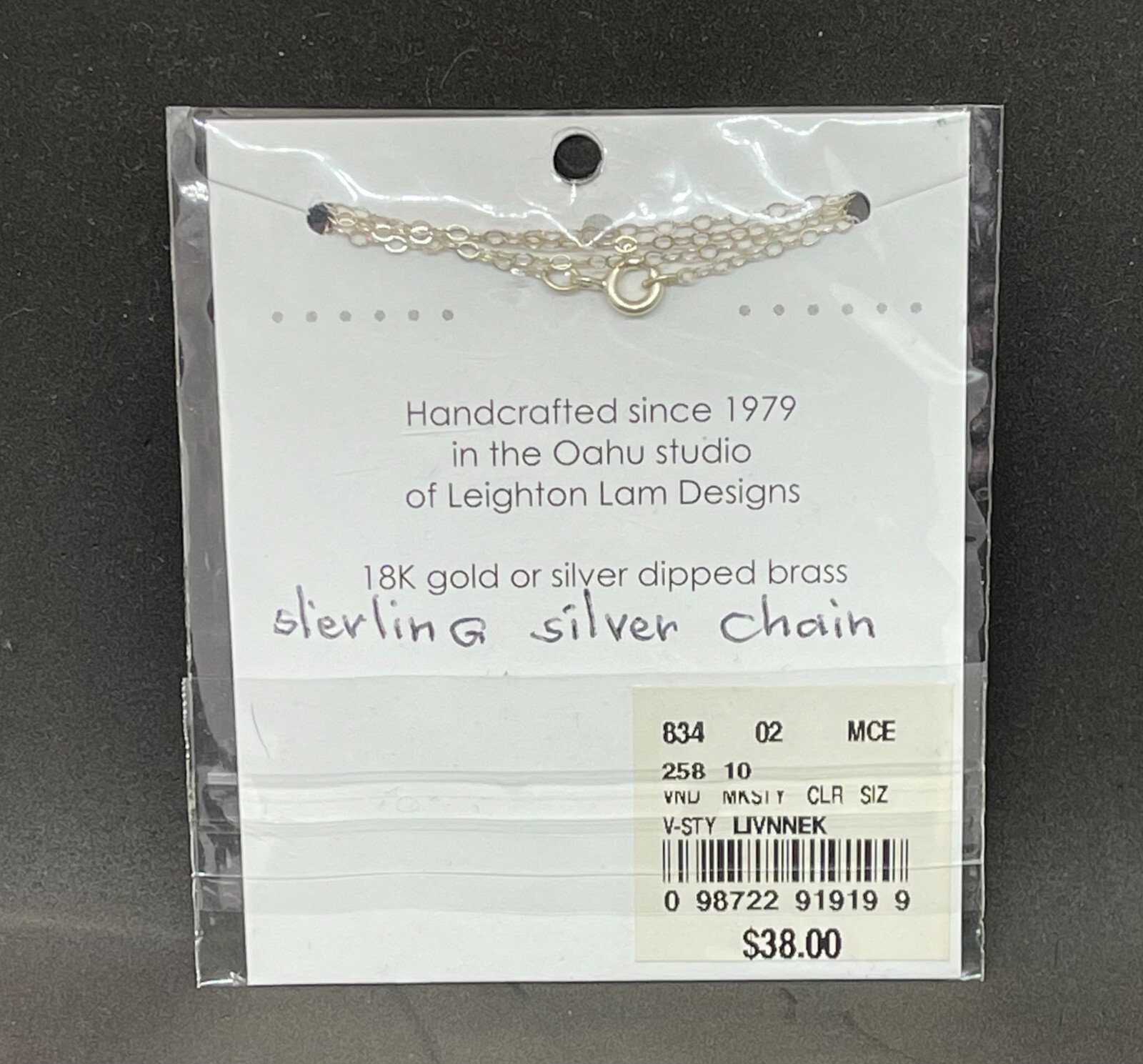Leighton Lam Designs LIV-N-ALOHA Heliconia 18 Inch Necklace