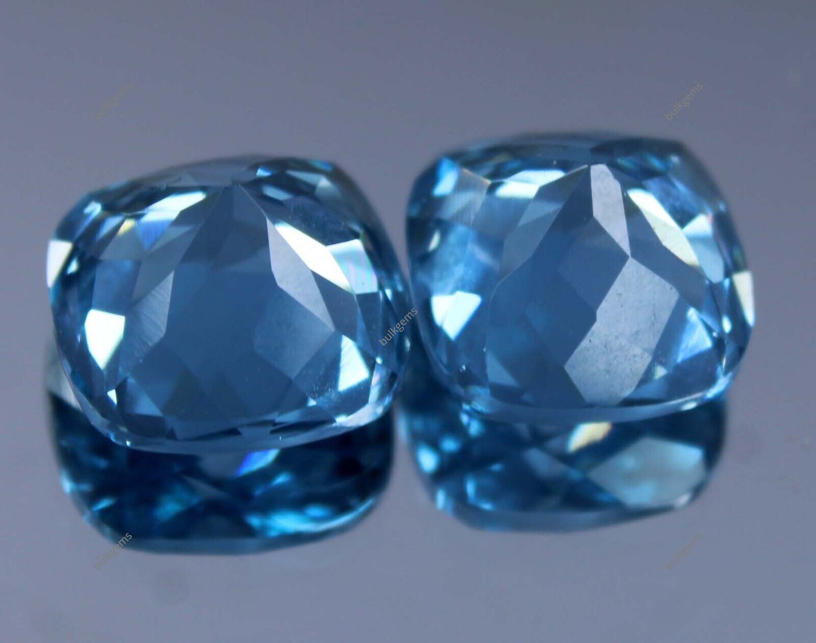 Certified Natural Santa Maria Blue Aquamarine Loose Gemstone 15 Ct Cushion Cut