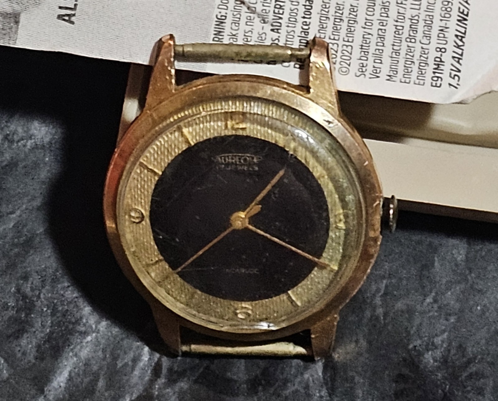 Aureole Swiss Watch 17 Jewels Mens Watch 10k GF Winder Runing