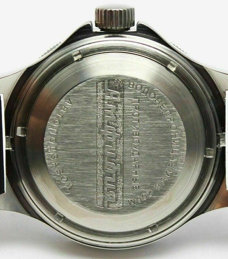 Vostok Amphibia 120811 Watch Diver Mechanical Automatic Black US SELLER