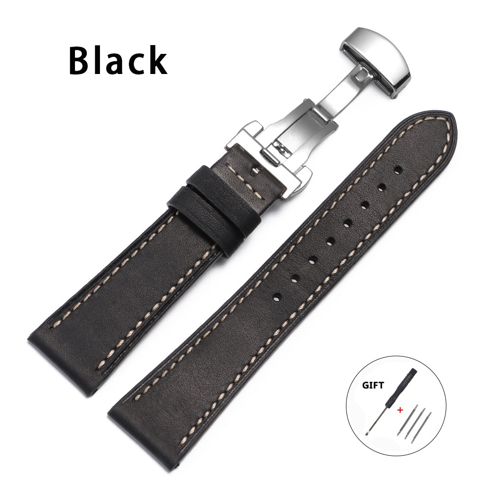 Replacement Leather Watch Band Genuine Watch Straps for Men Women Christmas Gift