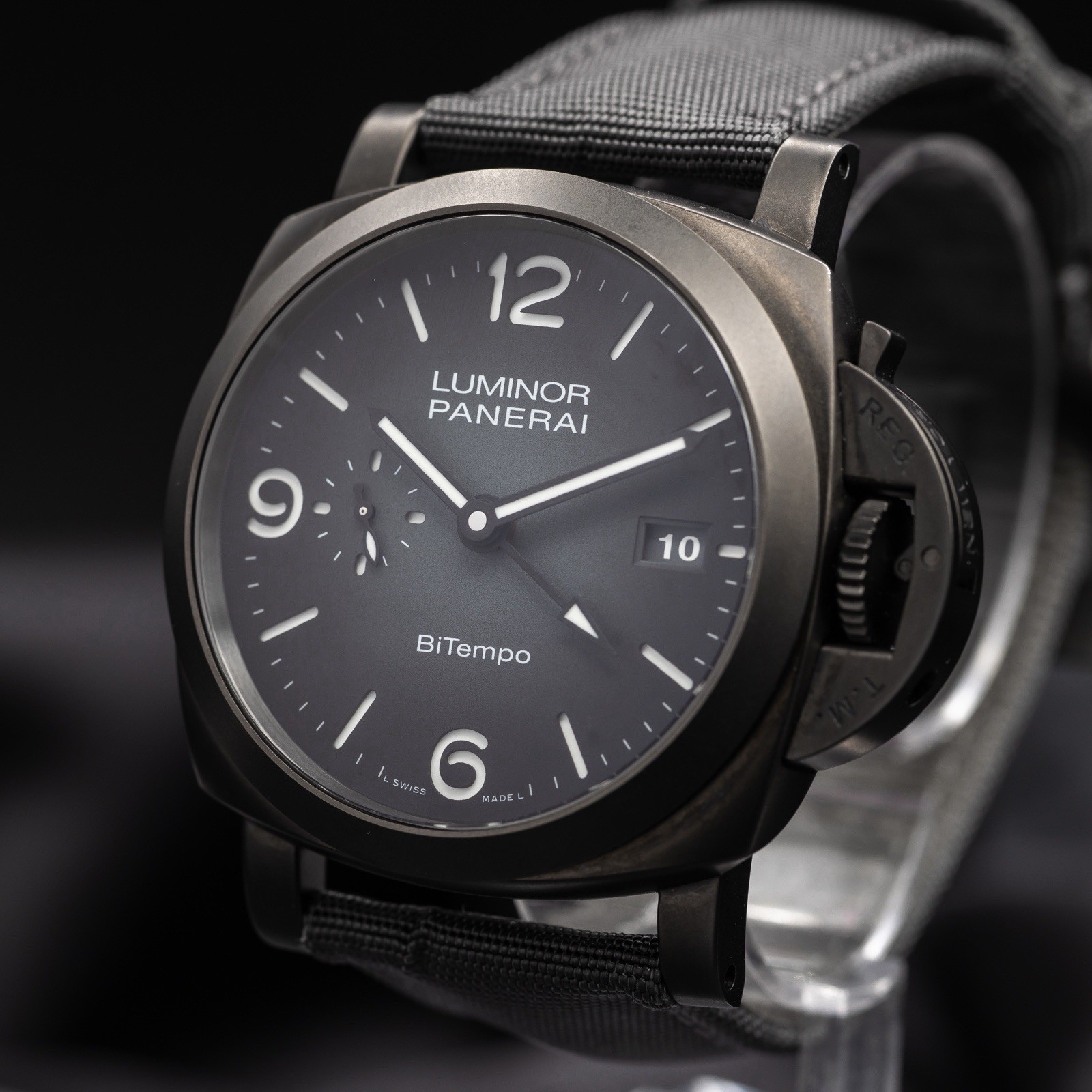 Panerai Luminor Bitempo PAM01467 NYC Boutique Ed. 44MM Black Titanium -Comp. Set