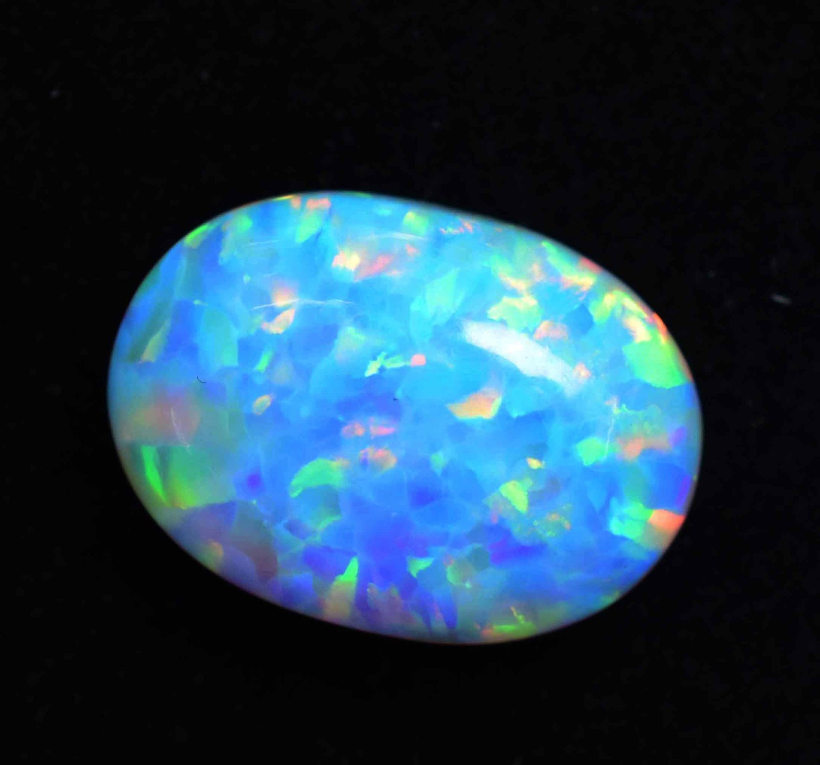14.05 Ct Natural Ethiopian Fire Opal Certified Play of Color Untreated Gemstone