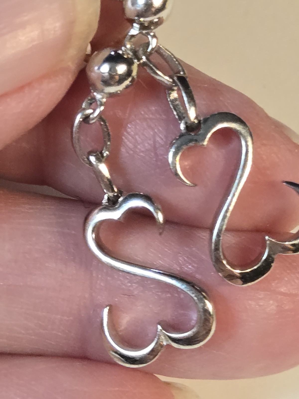 Jane Seymore Open Heart 925 Sterling Silver JWBR Dangle Earrings