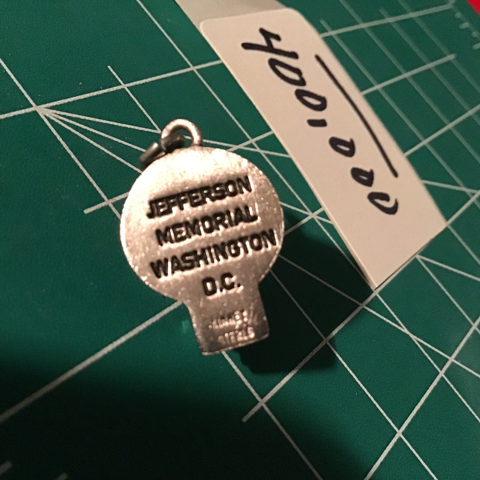 Vintage Jefferson Memorial Washington D.C. solid sterling charm Kinney