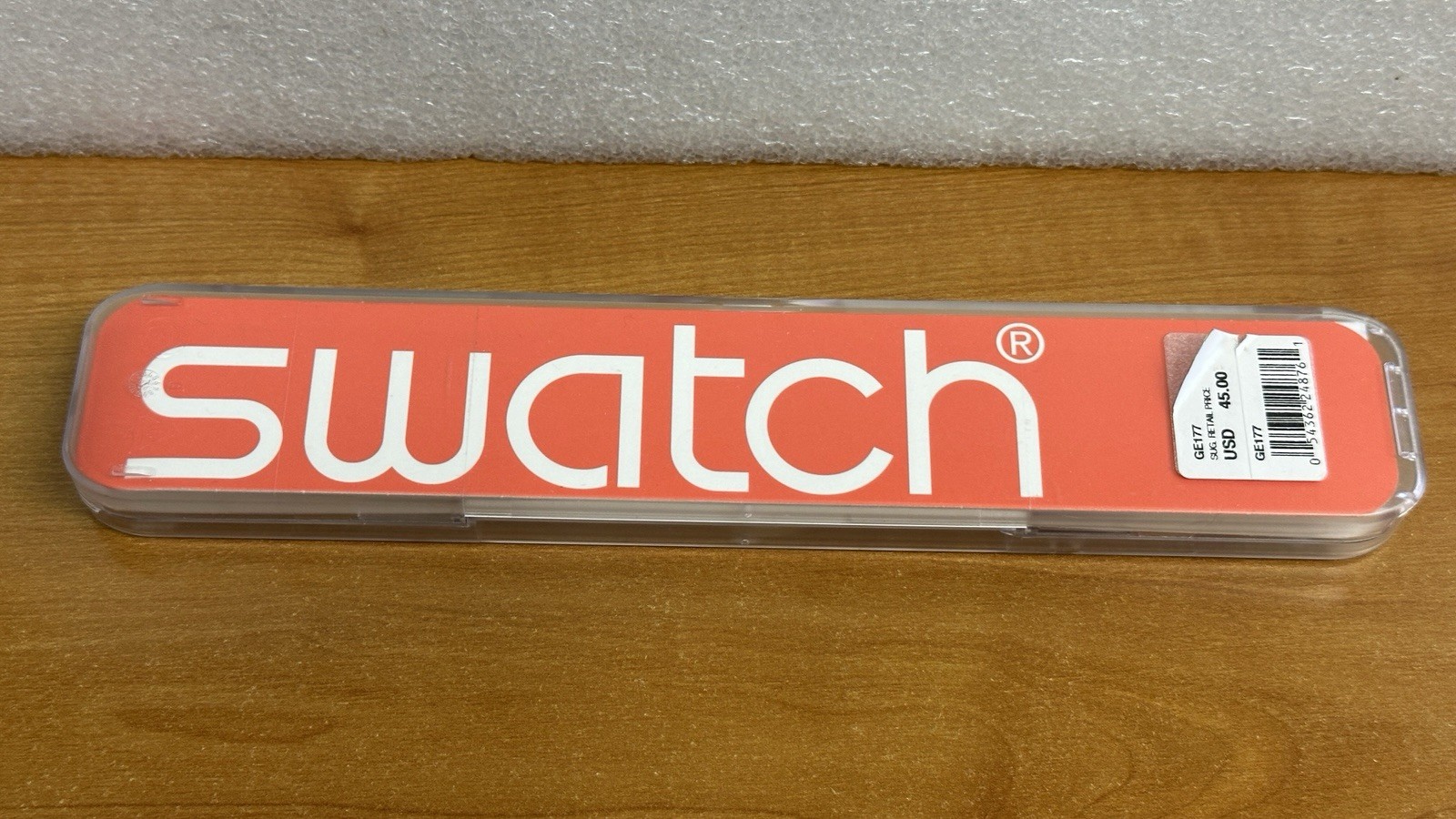 Swatch Pink Candy Watch GE177 White Face Vintage Swiss Original Box Paperwork