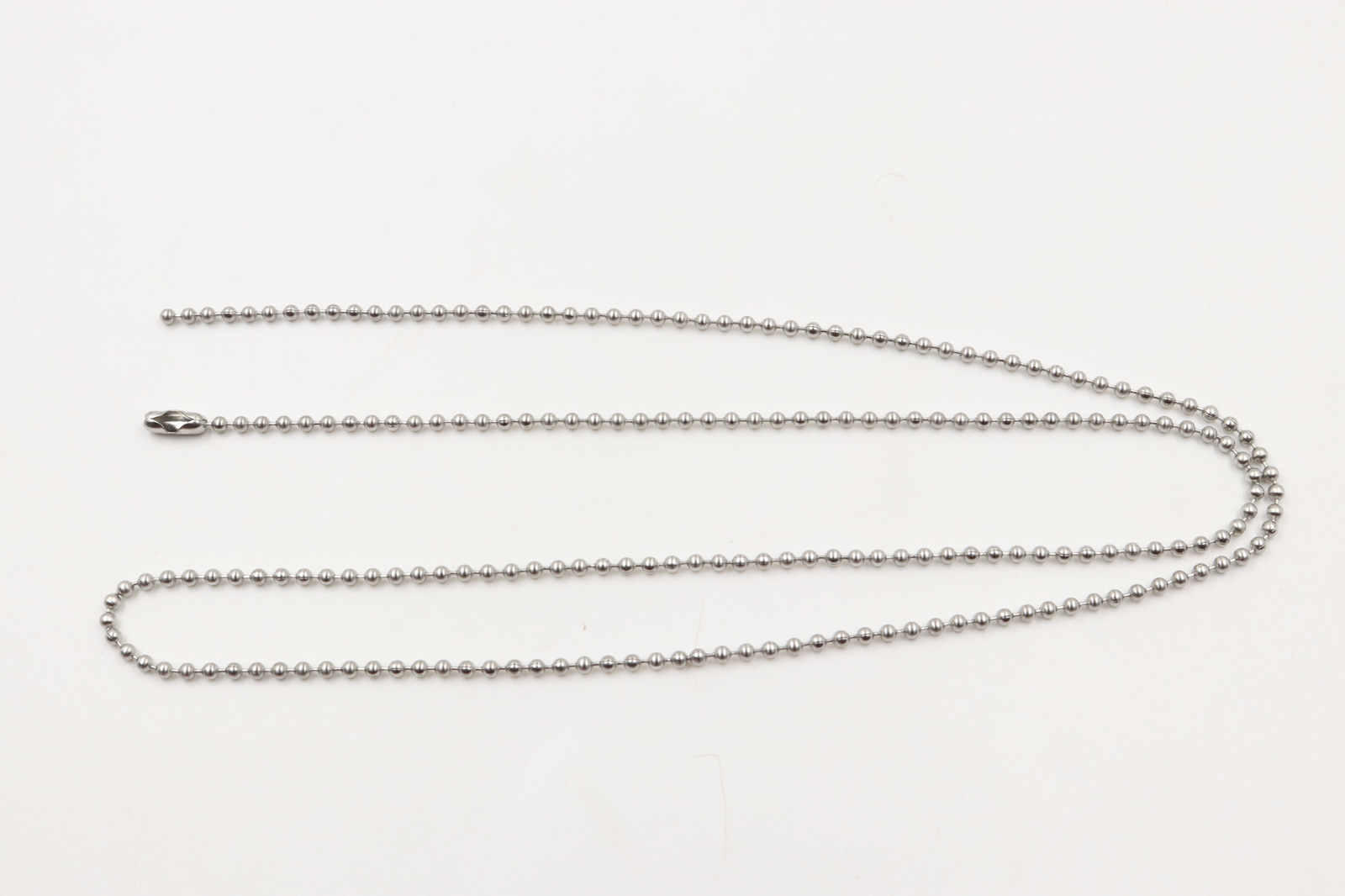 27″ Inch Stainless Steel #3 2.4mm Diameter Ball Chain Made in USA – Pack of 100
