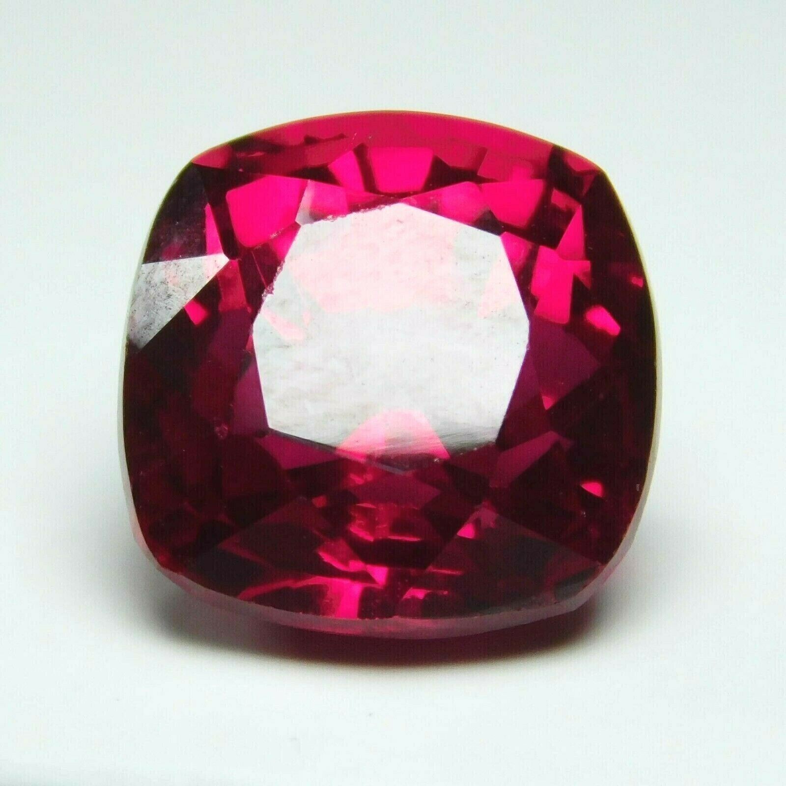NATURAL BLOODY RED RUBY 10.00 CARAT CUSHION CUT CERTIFIED LOOSE GEMSTONE