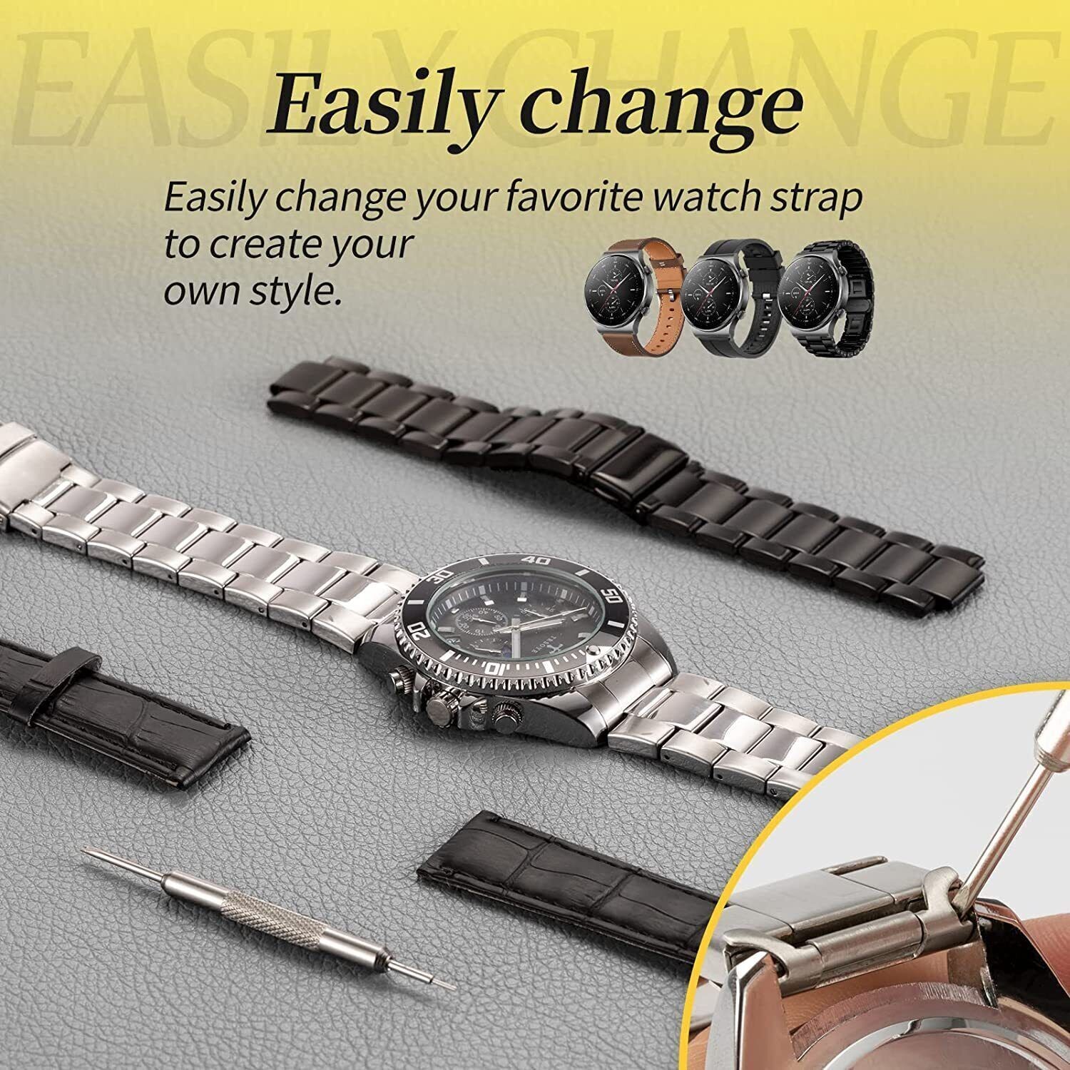 Watch Repair Kit,Watch Battery Replacement Tool Kit,with Watch Link Removal Tool